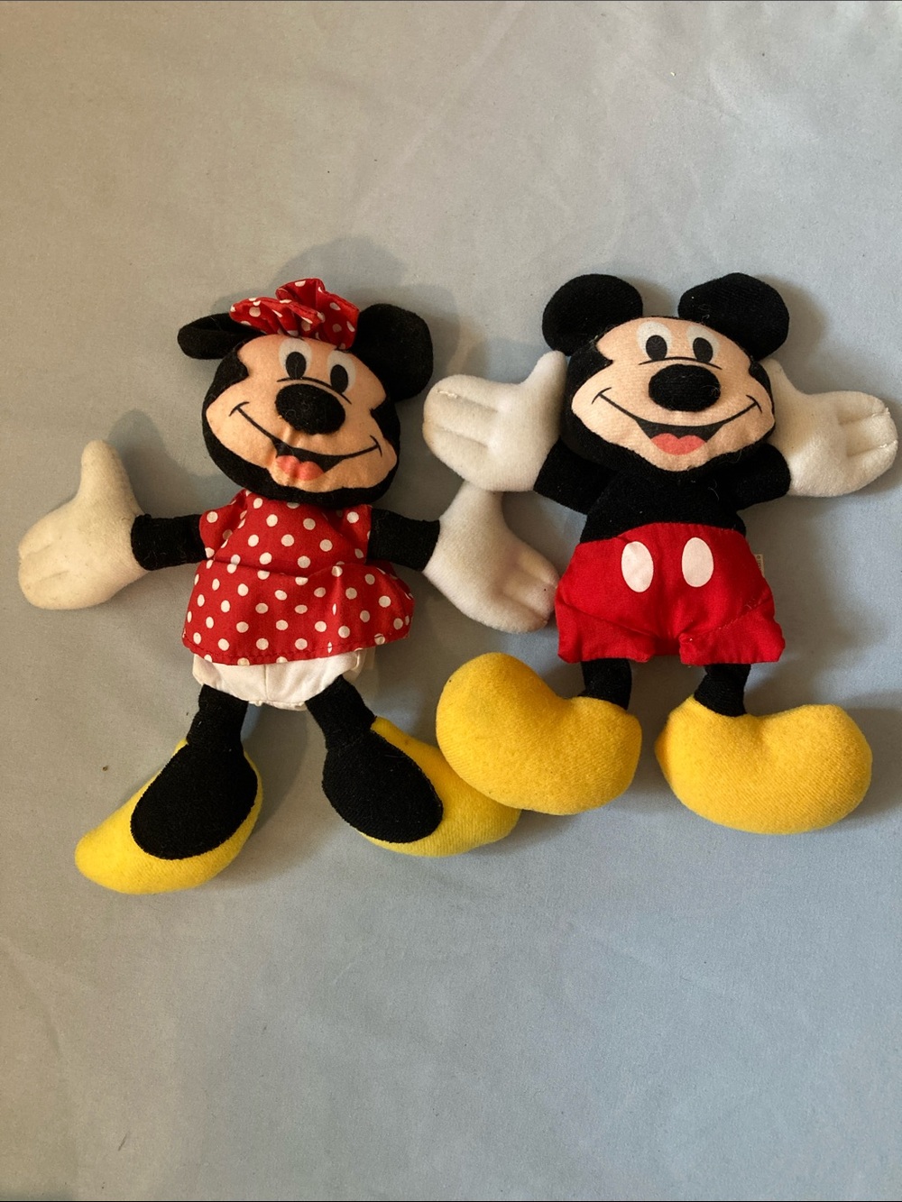 Vintage Mickey and Minnie applause plush